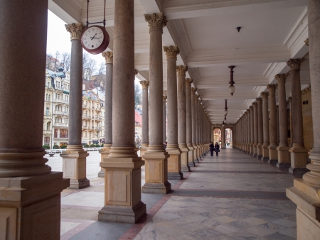 Mill colonnade in Karlovy Vary (Czech Republic)のeditorial素材