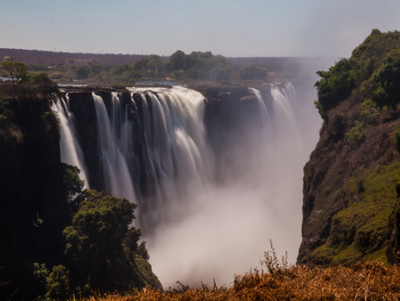Main Cataract of Victoria Falls (from Zimbabwean side)の写真素材