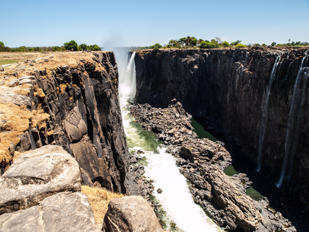 Victoria Falls Canyon (Zimbabwean side)の写真素材