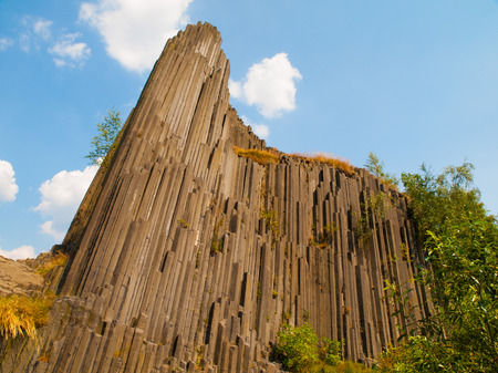 Basalt organ pipes of Panska skala (Czech Republic)の写真素材