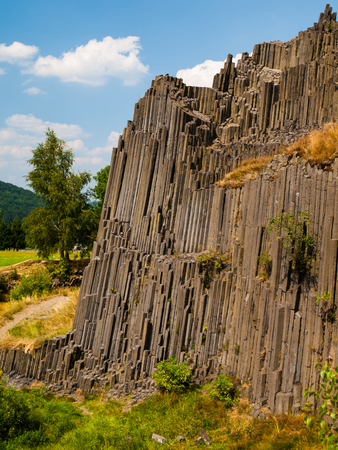 Basalt organ pipes of Panska skala (Czech Republic)の写真素材