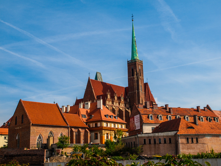 Church of the Holy Cross in Wroclaw, Polandの写真素材