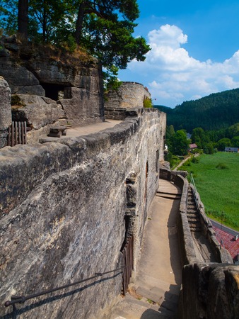 Sloup v Cechach, ancient rock castle, Czech Republicのeditorial素材