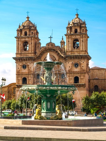 Church of the Society of Jesus - in spanish Iglesia La Compania de Jesus, Cusco, Peruの写真素材