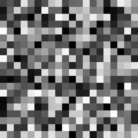 Abstract gray pixel background mosaic made of small squares. Seamless vector illustration.のイラスト素材