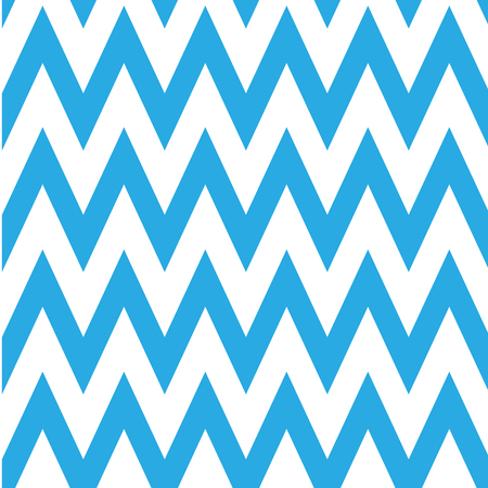 Seamless chevron pattern in blue and white. Horizontal zigzag lines in acute angle. Retro navy style vector background.のイラスト素材