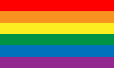 Lesbian, gay, bisexual, and transgender flag. Rainbow pride flag of LGBT organization. Vector illustrationのイラスト素材