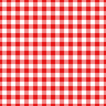 Lumberjack plaid pattern in red and black. Seamless vector pattern. Simple vintage textile design.のイラスト素材