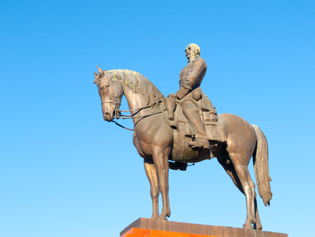 Equestarian statue of Gorgey Artur in Budapest, Hungary.の写真素材