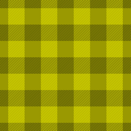Yellow lumberjack plaid pattern. Seamless vector pattern. Simple vintage textile design.のイラスト素材