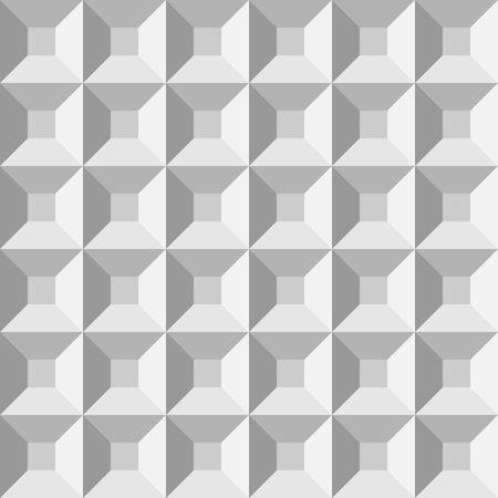 3D plastic comol pyramids. Seamless vector pattern background.のイラスト素材