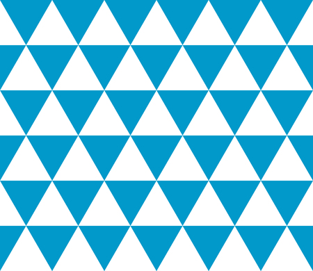 Seamless geometric pattern of isometric triangles. Abstract vector background in blue and white.のイラスト素材