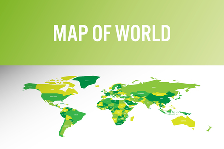 World map in modern design. Vector illustration.のイラスト素材