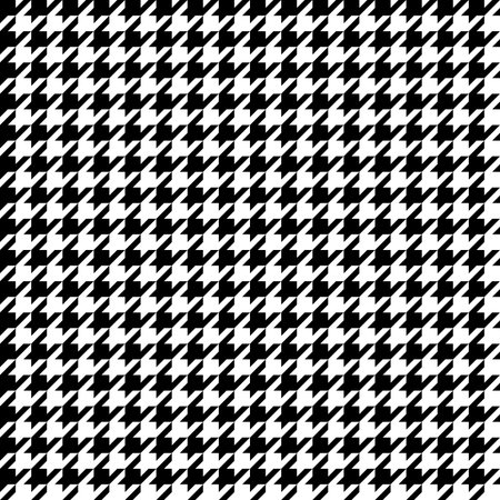 Houndstooth seamless pattern. Black and white vector abstract background.