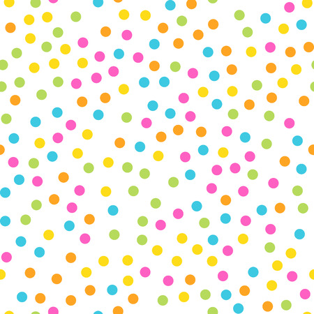 Colorful seamless pattern. Happy, funny and infantile theme. Abstract vector background.のイラスト素材