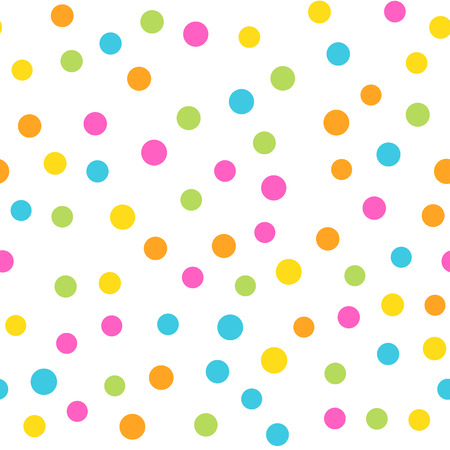 Colorful seamless pattern. Happy, funny and infantile theme. Abstract vector background.のイラスト素材