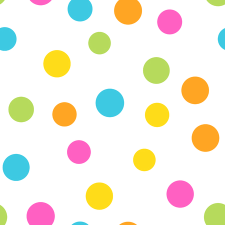 Colorful seamless pattern. Happy, funny and infantile theme. Abstract vector background.のイラスト素材