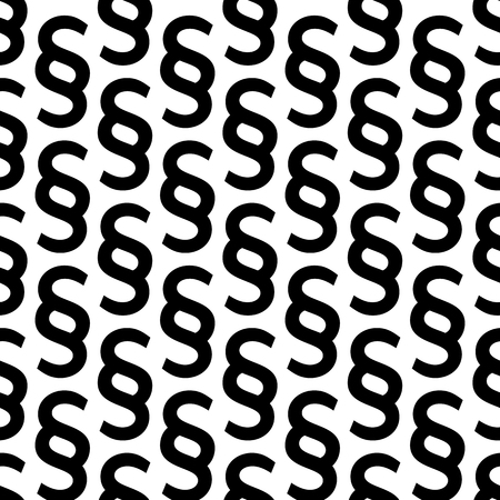 Section signs seamless pattern. Vector paragraph marks background. Legal code or law theme.のイラスト素材