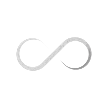 Grey infinity symbol icon. Hand drawn watercolor vectori illustration.のイラスト素材