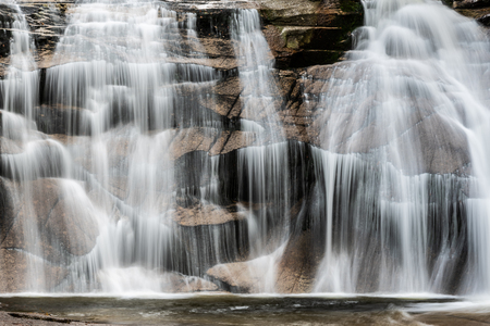 Mumlava waterfall in autumn, Harrachov, Giant Mountains, Krkonose National Park, Czech Republicの写真素材