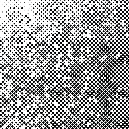 Abstract halftone background texture of black dots.のイラスト素材