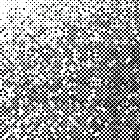 Abstract halftone background texture of black dots.のイラスト素材