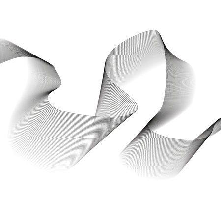 Abstract transparent grey wave background. Smoke effect design element wallpaper. Modern design EPS10 vector illustration.の写真素材