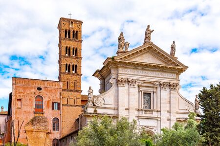 Temple of Venus and Rome at Roman Forum, Rome, Italy.の写真素材