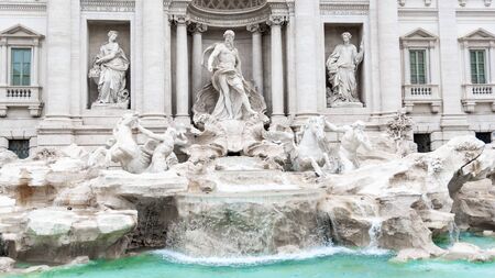 Trevi Fountain, Italian: Fontana di Trevi, in Rome - Italyの写真素材