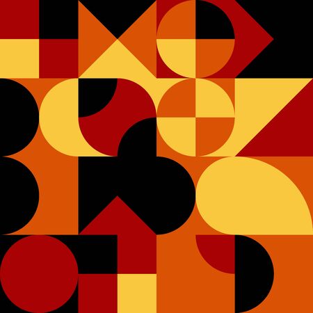 Abstract geometric retro design. Vector seamless pattern.のイラスト素材
