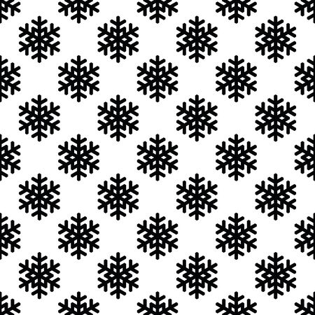 Seamless pattern of snowflakes. Christmas or winter theme vector background.のイラスト素材