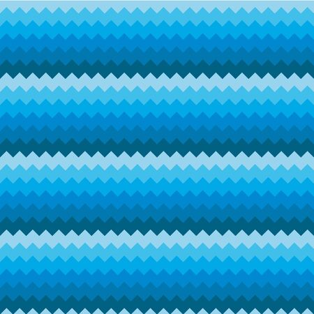 Abstract seamless background chevron pattern in shades of blue. Vector illustration.のイラスト素材