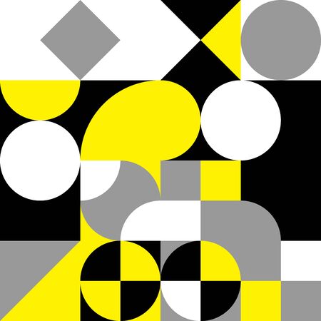 Abstract geometric retro design. Vector seamless pattern.のイラスト素材