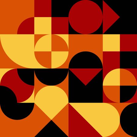 Abstract geometric retro design. Vector seamless pattern.のイラスト素材