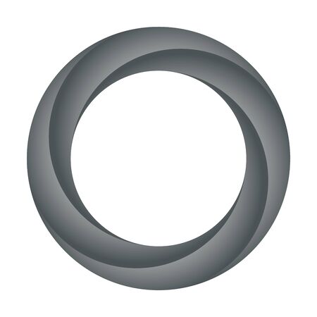 Black ring design. Orbit icon. Vector illustration.のイラスト素材