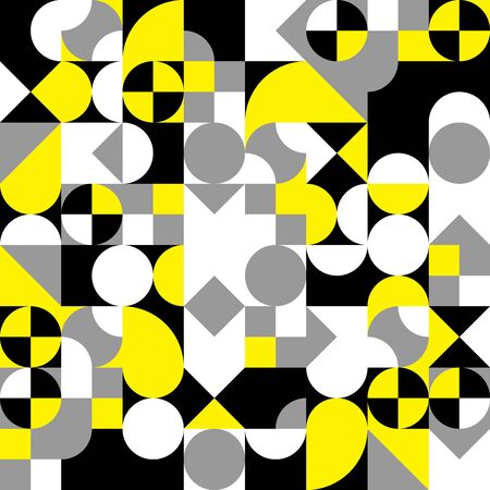 Abstract geometric retro design. Vector seamless pattern.のイラスト素材