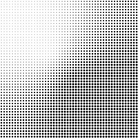 Abstract halftone background in black and white. Dotted vector pattern.のイラスト素材