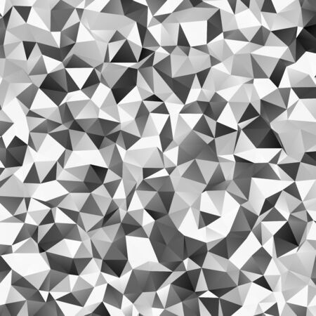 Shades of grey low poly background. Geometric vector illustration mosaic made of triangles.のイラスト素材