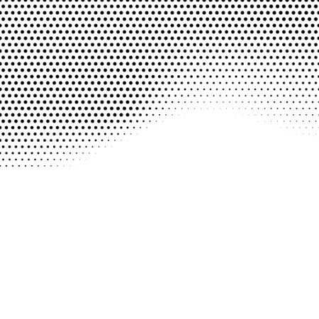 Abstract halftone background in black and white. Dotted vector pattern.のイラスト素材