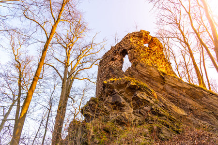 Hamrstejn Castle Ruins near Liberec, Czech Republic.