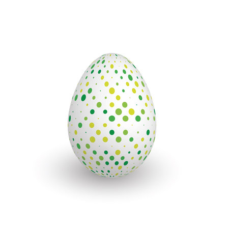 Colorful 3D realistic Easter eggのイラスト素材