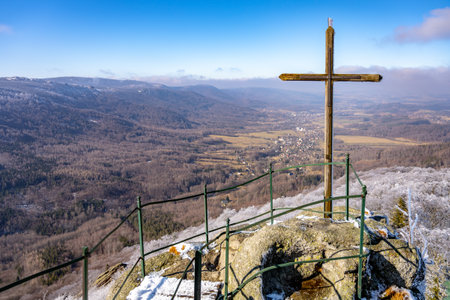 Lookout from Palicnik granite rockの写真素材