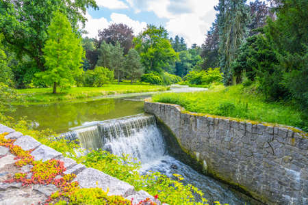 Waterfalls in the paradise parkの写真素材