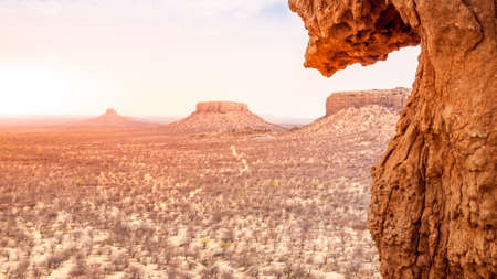 Rocky landscape of Damaraland in Namibiaの写真素材