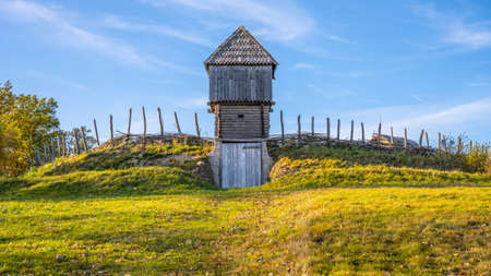 Medieval fortified village Curia Vitkovの写真素材