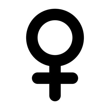 Female gender sign vector iconのイラスト素材