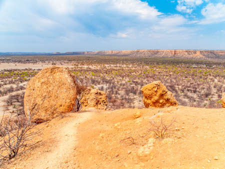 Rocky landscape of Damaraland in Namibiaの写真素材