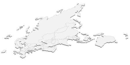 Isometric political map of Australiaのイラスト素材