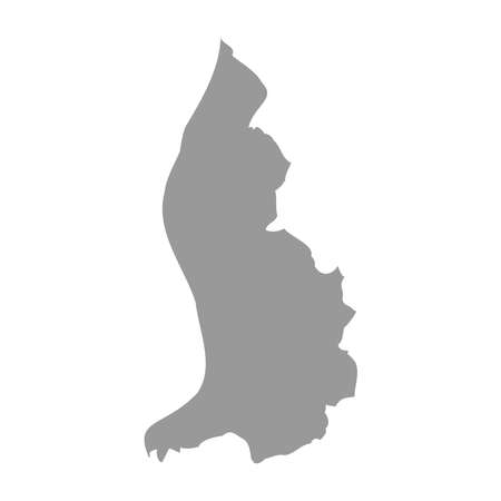 Liechtenstein vector country map silhouetteのイラスト素材