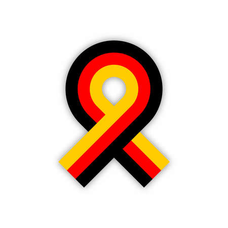 National tricolor ribbon of Germanyのイラスト素材